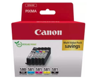 Canon Zestaw 5 tuszów PGI-580 + CLI-581 PGBK+CMYK - 1227022 - zdjęcie 1